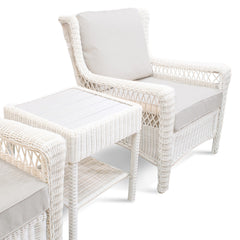 Park Meadows 3-Piece Wicker Outdoor Club Chair Bistro Set