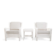 Park Meadows 3-Piece Wicker Outdoor Club Chair Bistro Set