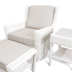 Park Meadows 5-Piece Wicker Outdoor Swivel Chair Bistro Set