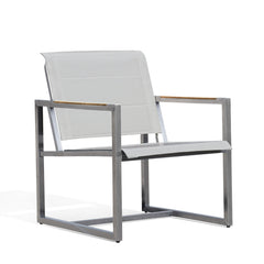 Pine Stainless Steel & Teak Outdoor Sling Chair