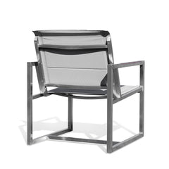 Pine Stainless Steel & Teak Outdoor Sling Chair