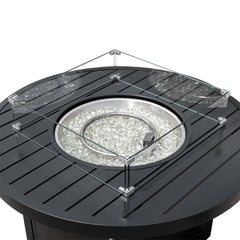 Aluminum Propane 42" Round Outdoor Fire Pit Table